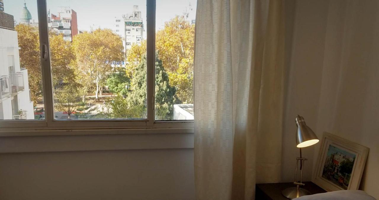 布宜诺斯艾利斯Depto 2 Ambientes Muy Luminoso Con Wifi Y Vista A La Plaza公寓 外观 照片